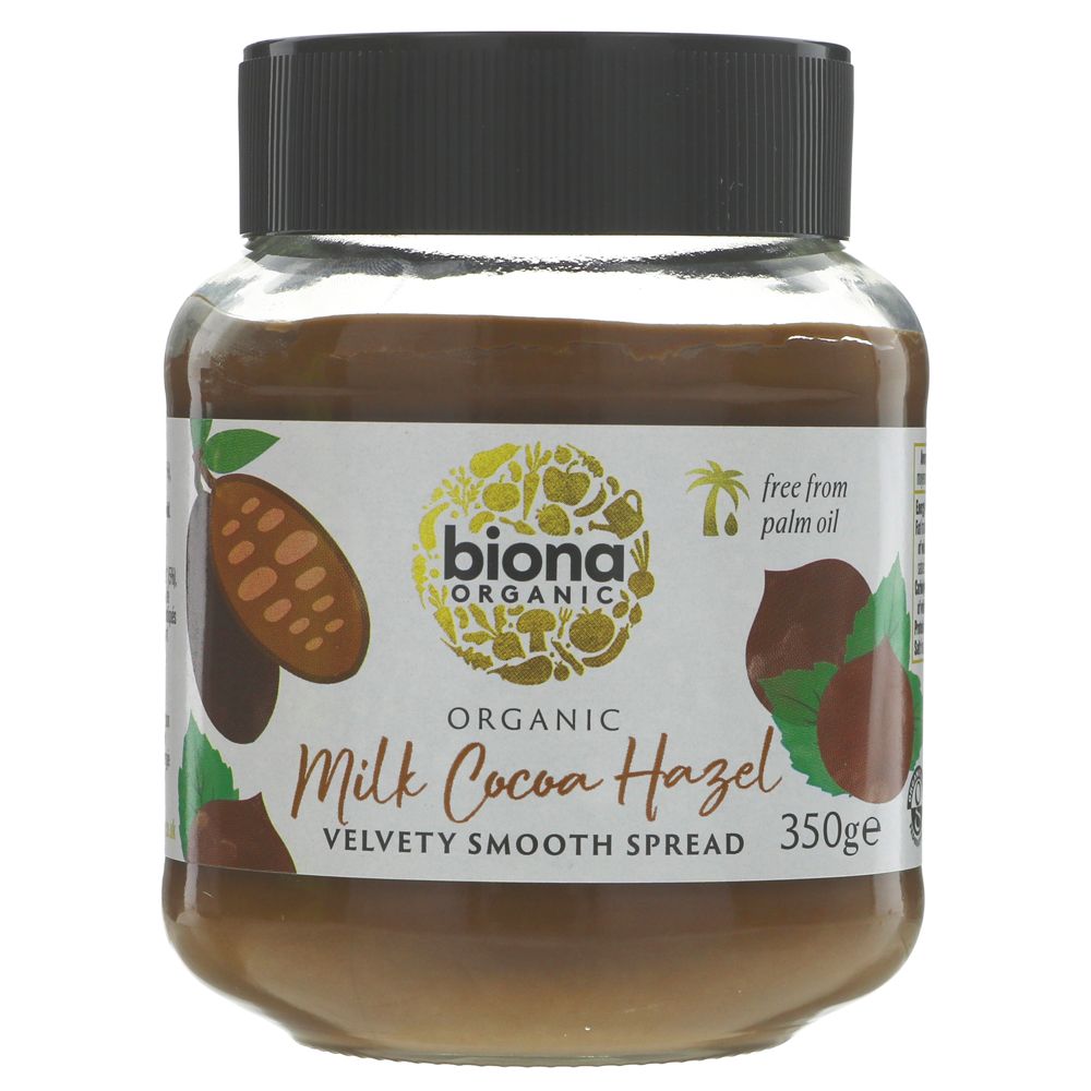 Image of Biona Organic Milk Choc Hazel Spread: 350g