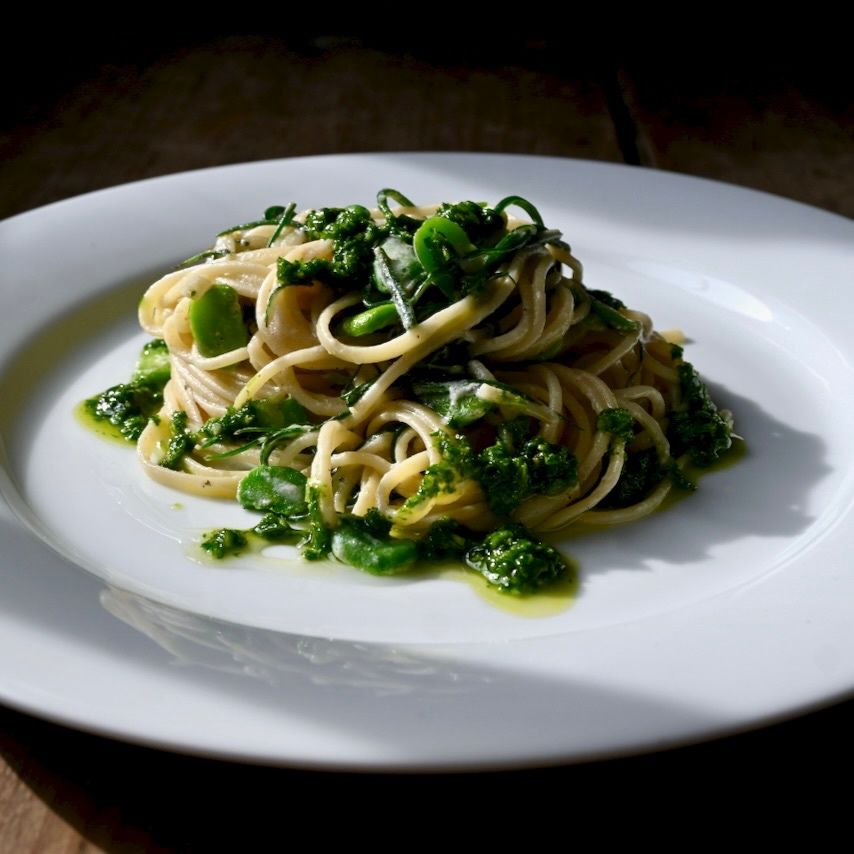 Image of Agretti & Broad Bean Spaghetti