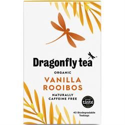 Dragonfly Tea Organic Vanilla Rooibos Tea 40 teabags