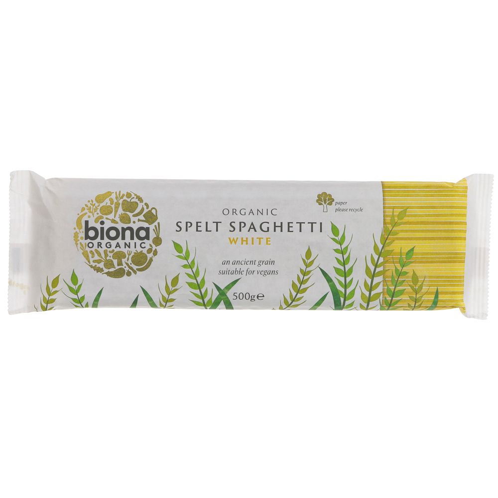 Biona Spelt Pasta Spaghetti White 500g