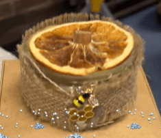Image of Chocolate Orange Beeswax Candle: Oakapiary