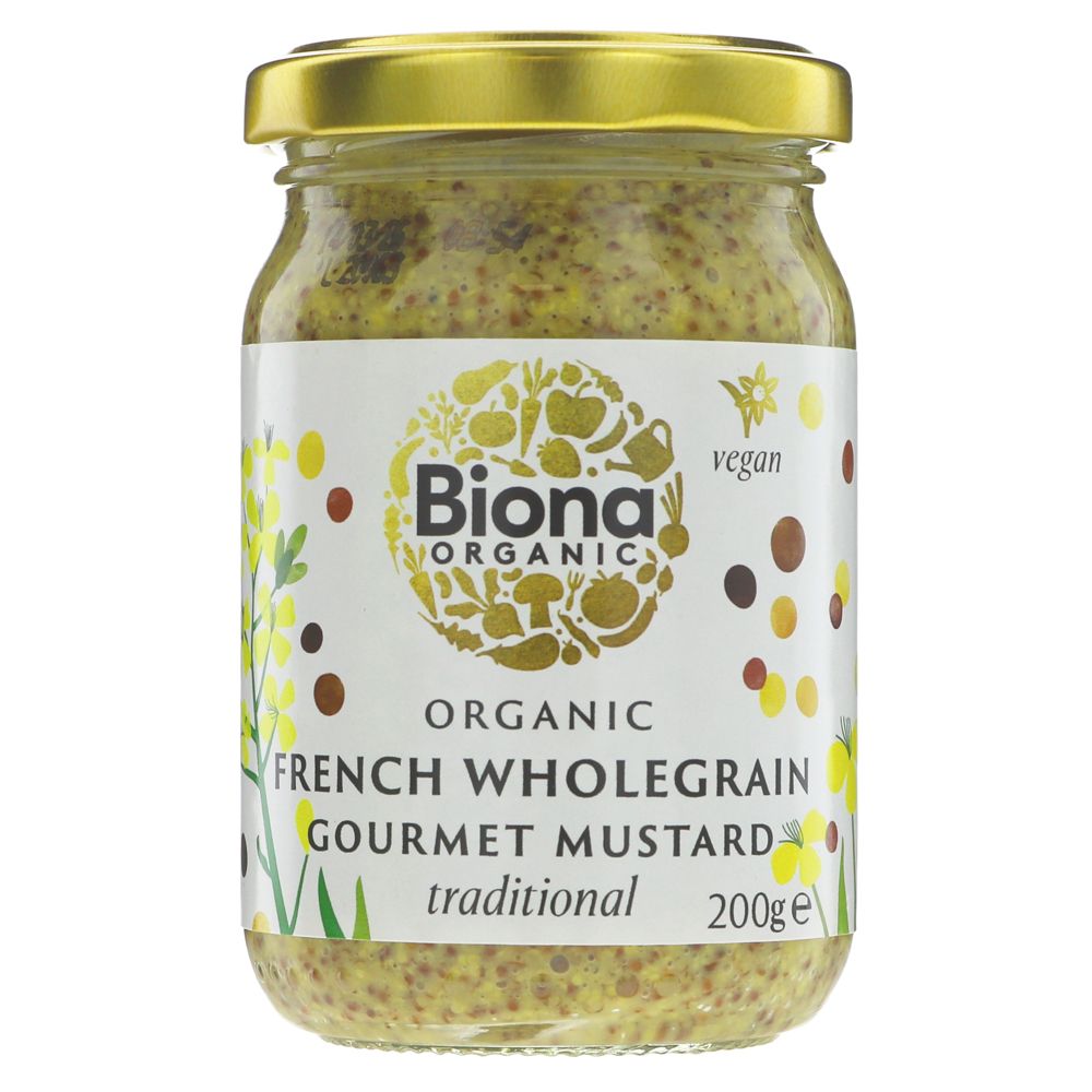 Image of Biona Organic French Wholegrain Mustard: 200g