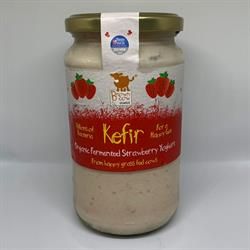 Image of Brown Cow Organic Strawberry Kefir Fermented Yoghurt 450g