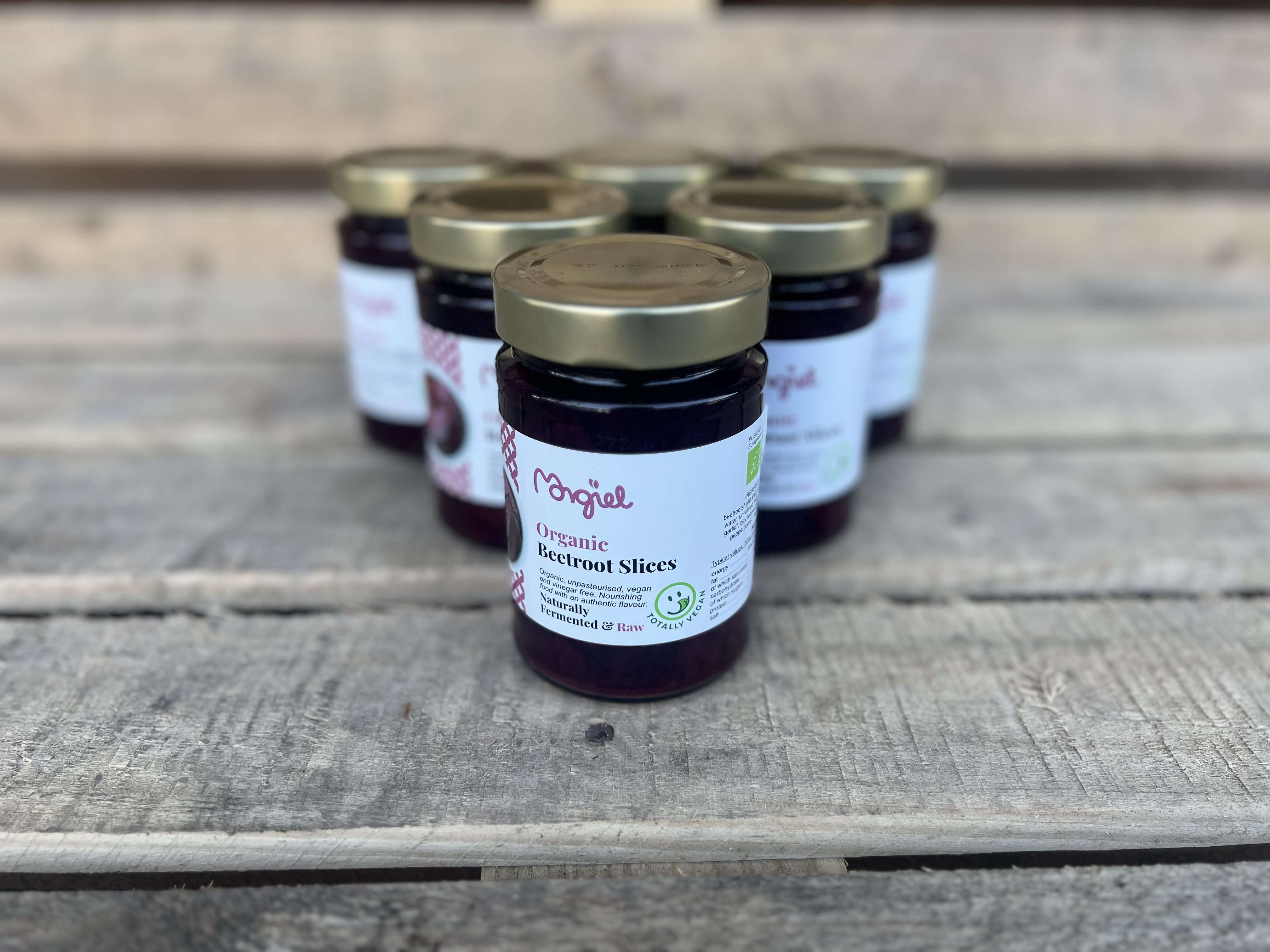 Naturally Fermented Raw Organic Beetroot Slices 