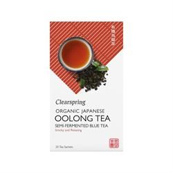 Image of Clearspring Organic Japanese Oolong Tea Semi-Fermented Blue 20 bags