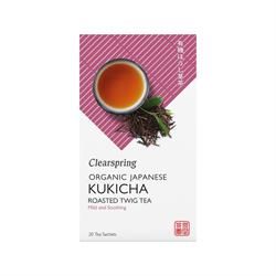 Image of Clearspring Organic Japanese Kukicha Roasted Twig Tea - 20 bags