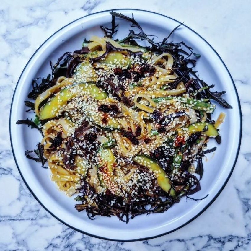 Image of Spicy Satay Noodle Salad with Cucumber & Black Fungus