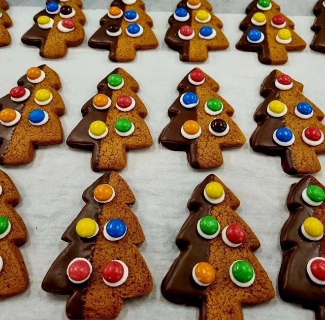 Gingerbread M&M Christmas Tree
