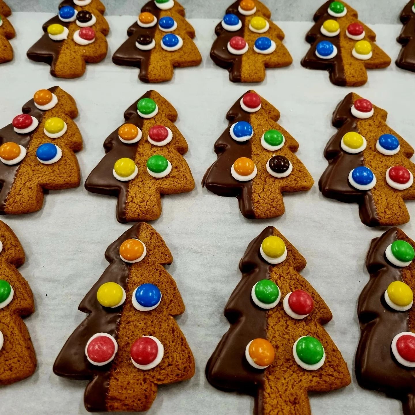Image of Gingerbread M&M Christmas Tree
