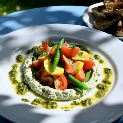 Image of Summer Salad with Whipped Feta