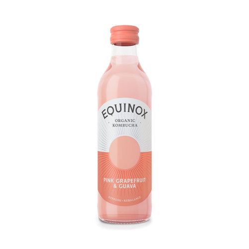 Image of Equinox Kombucha Pink Grapefruit & Guava. 275ml