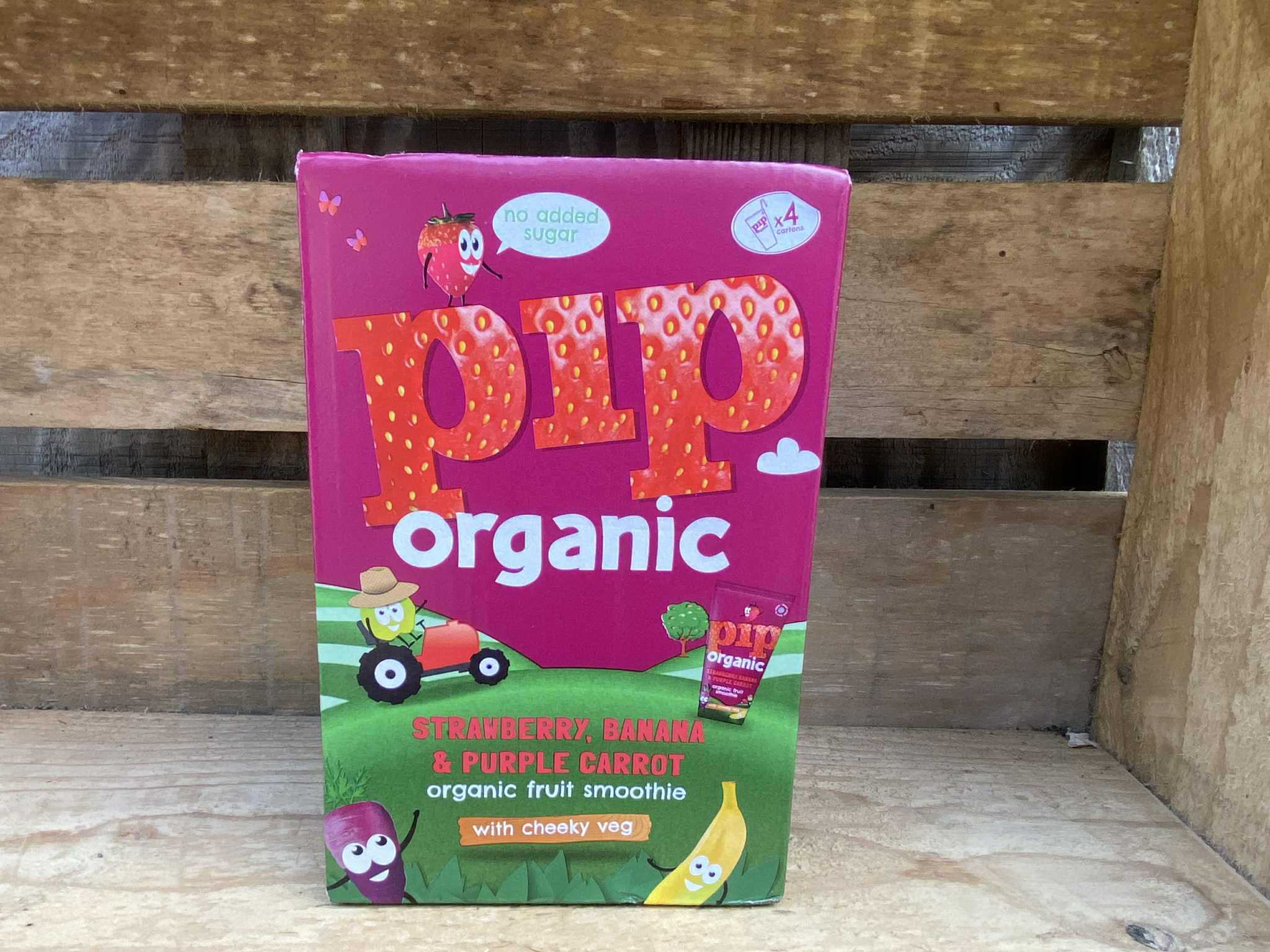Image of Pip Organic Strawberry, Banana & Purple Carrot Smoothie 180ml x 4