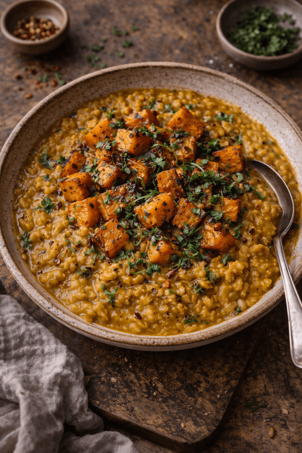 Image of Red Lentil & Roasted Squash Dhal