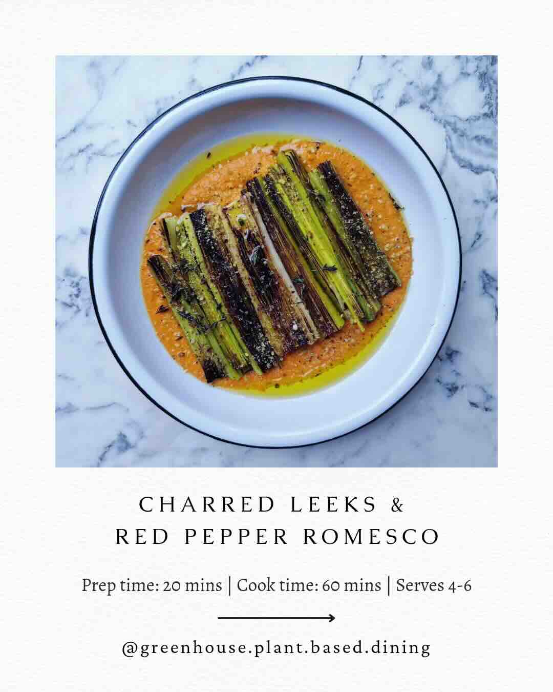 Image of Charred Leeks & Red Pepper Romesco