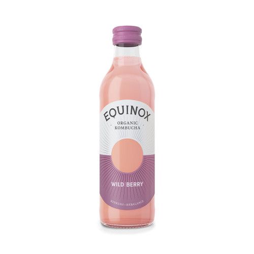 Image of Equinox Kombucha Green Tea & Wild Berry. 275ml