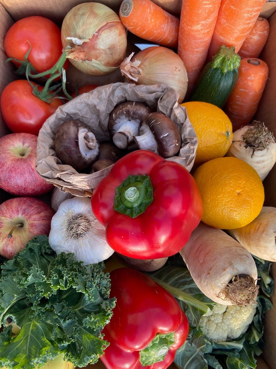 Large Organic Veg Box - Less Roots