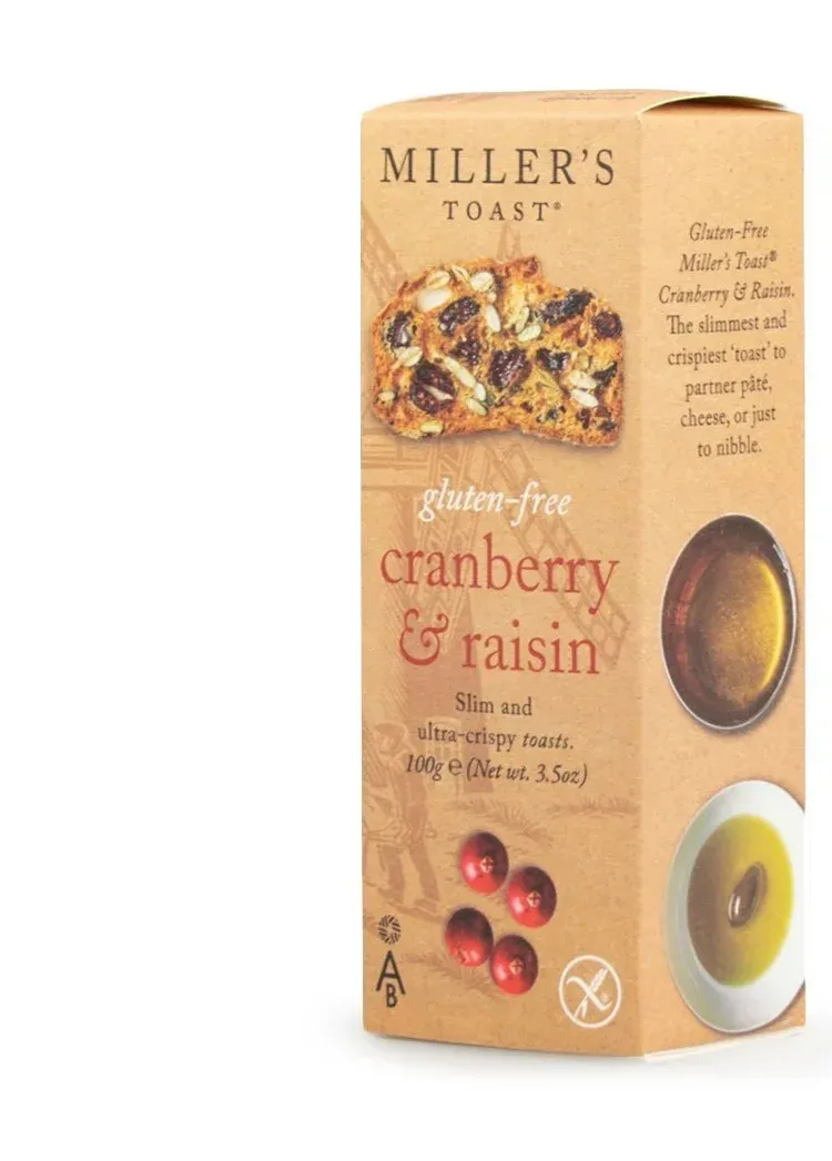Image of Gluten Free Miller's Toast Cranberry & Raisin