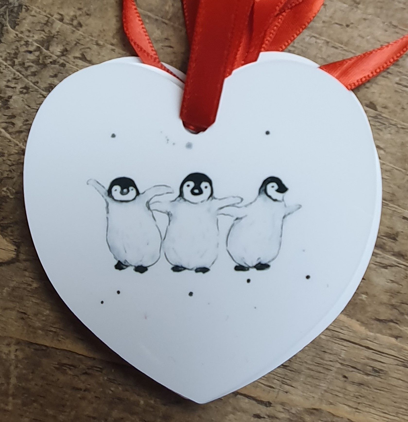 Three Happy Penguin Design Luxury Christmas Tree Decoration