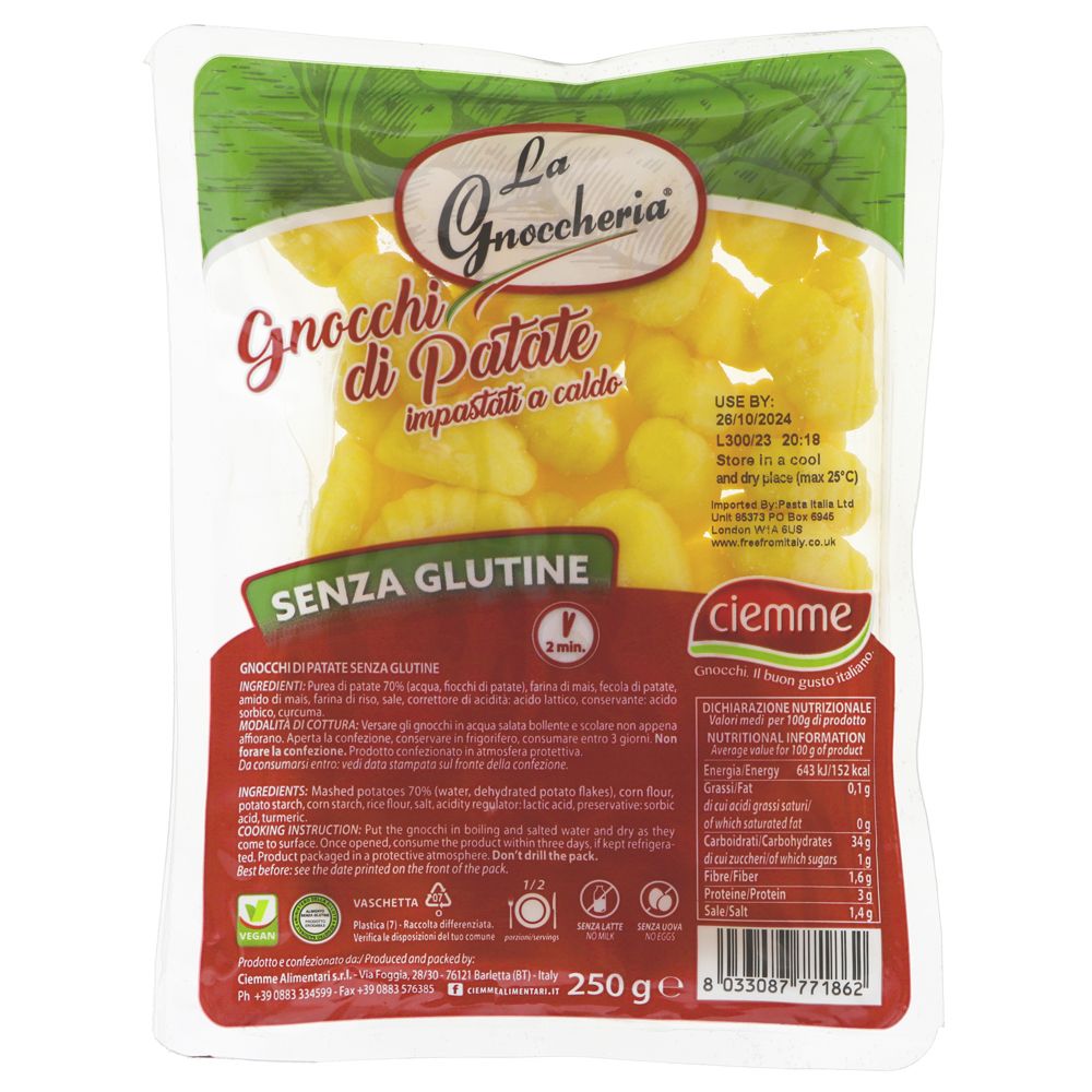 Gnocchi Organic Gluten Free 250g