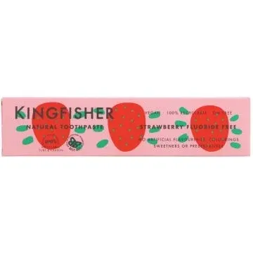 Image of Kingfisher Strawberry Toothpaste for Children Fluoride Free