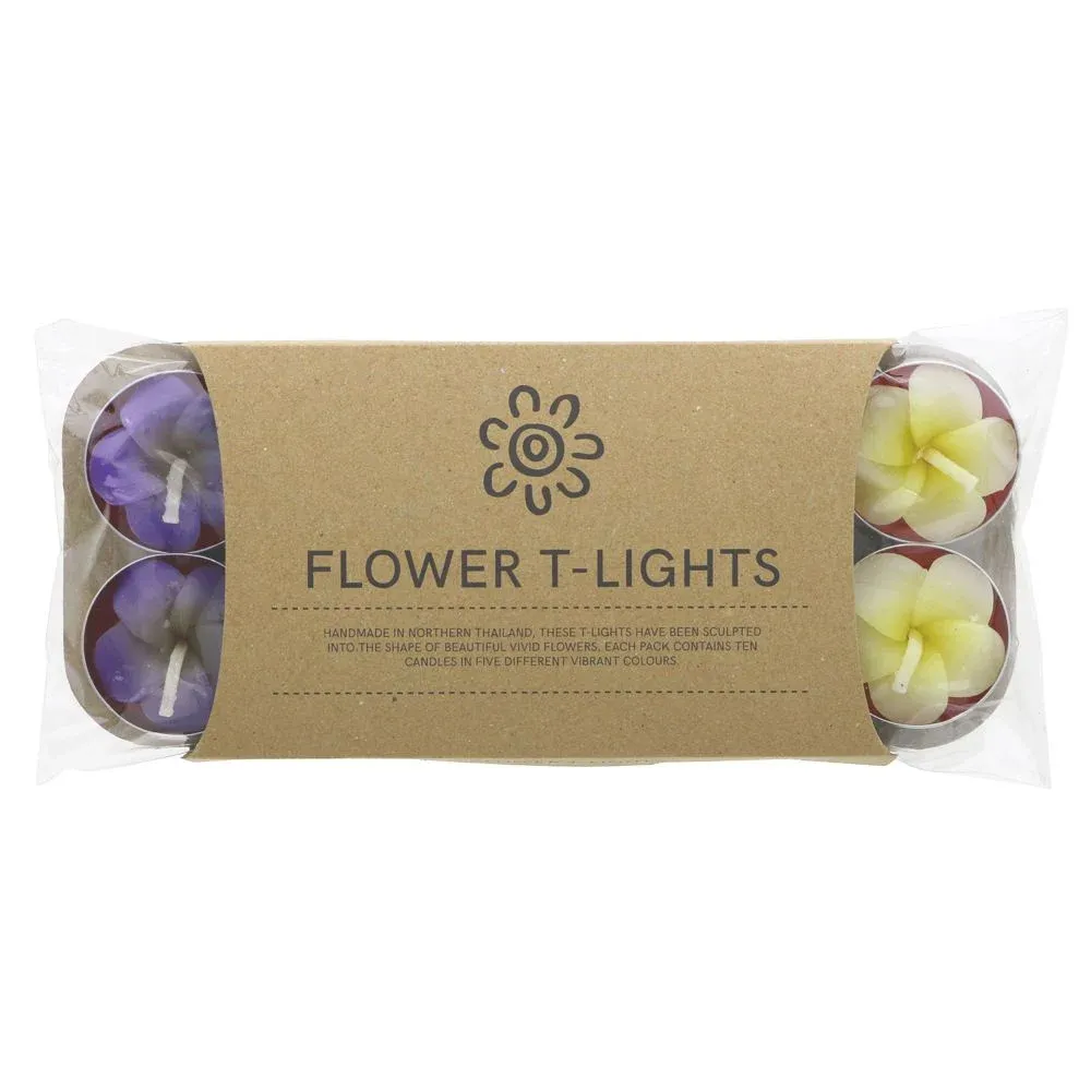 Siesta Crafts Frangipani Flower T-Lights x 8