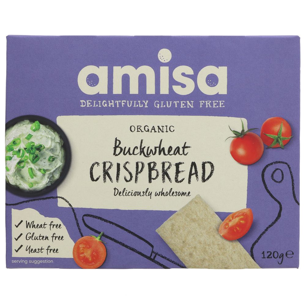 Amisa Crispbread - Buckwheat W/grain 120g
