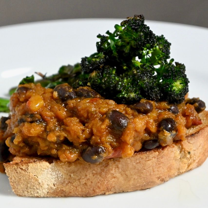 Image of Beans & Squash on Toast