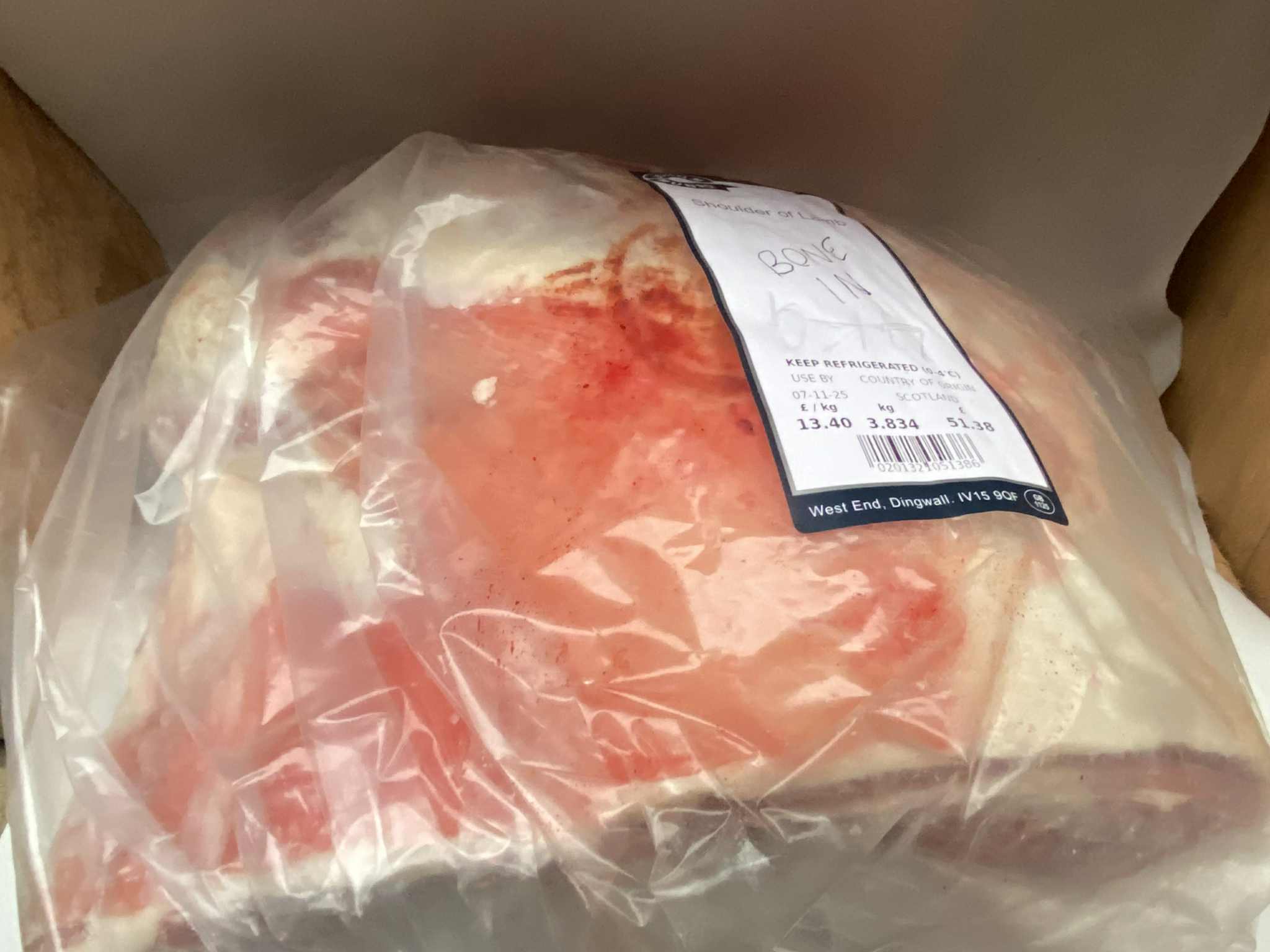 Hogget Shoulder on bone 3.8kg