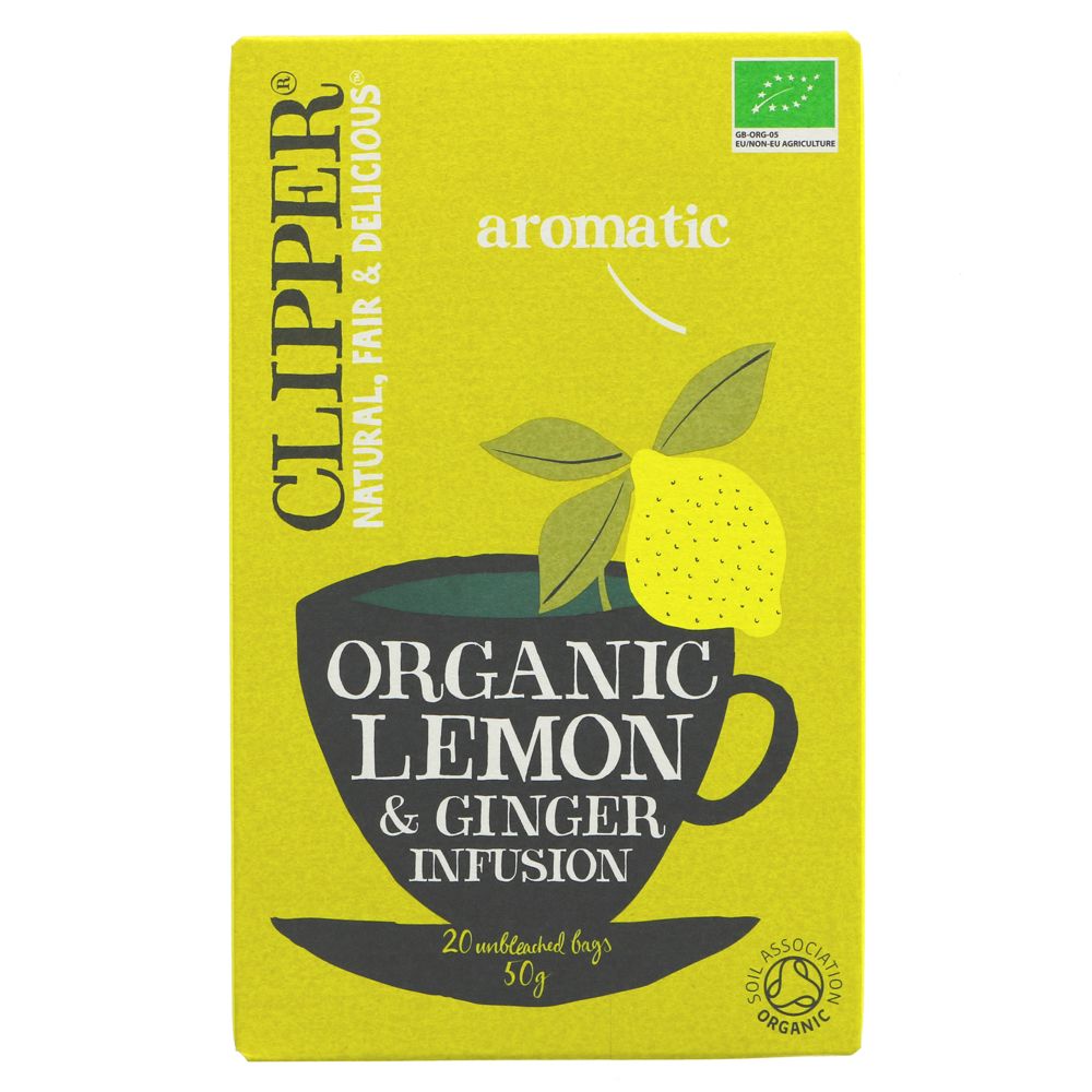 Clipper Lemon & Ginger - 20bags