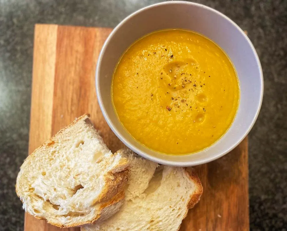 Image of Ginger Roast Crown Prince Squash Soup (or any Squash!)