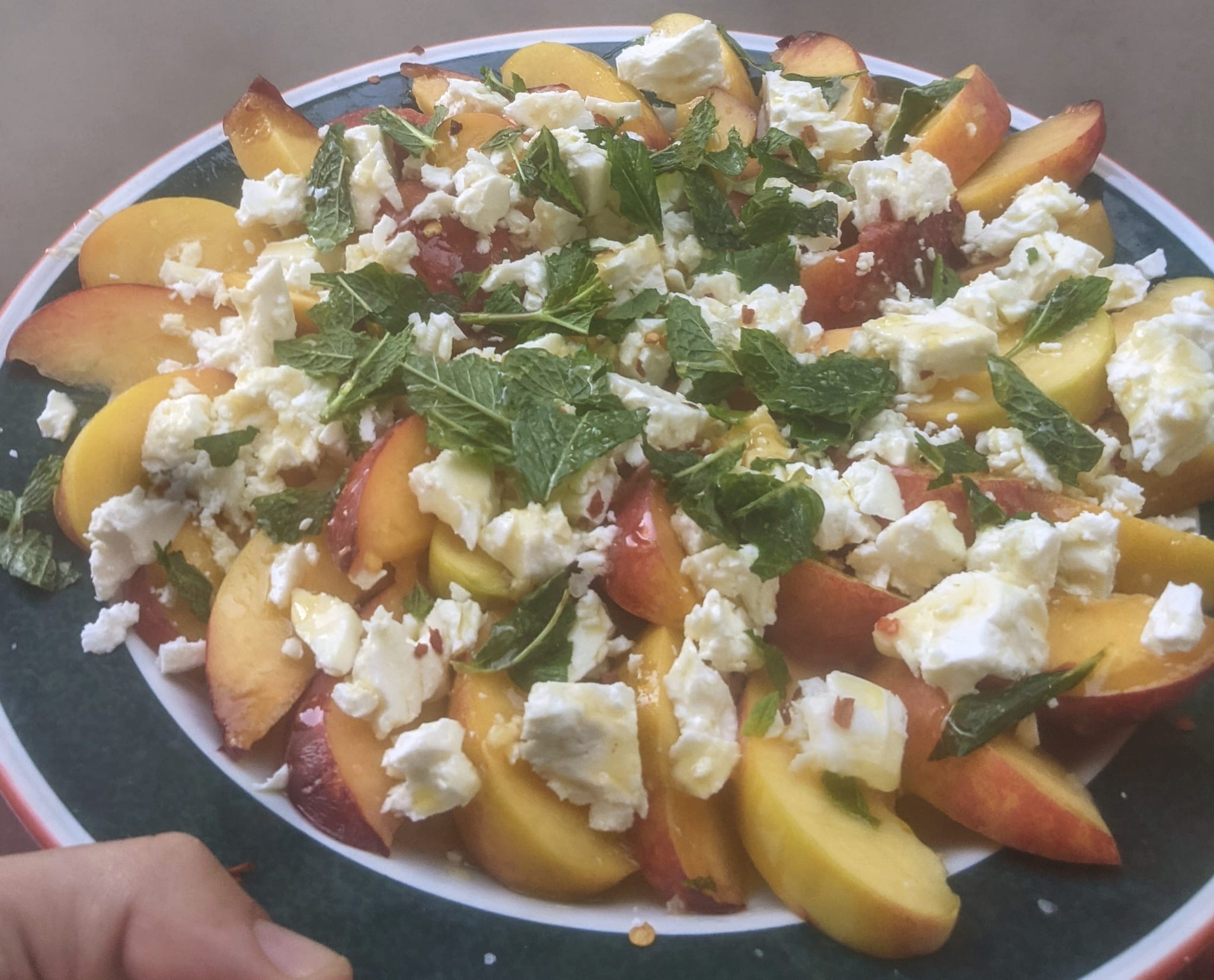 Image of Nectarine, Feta and Mint Salad