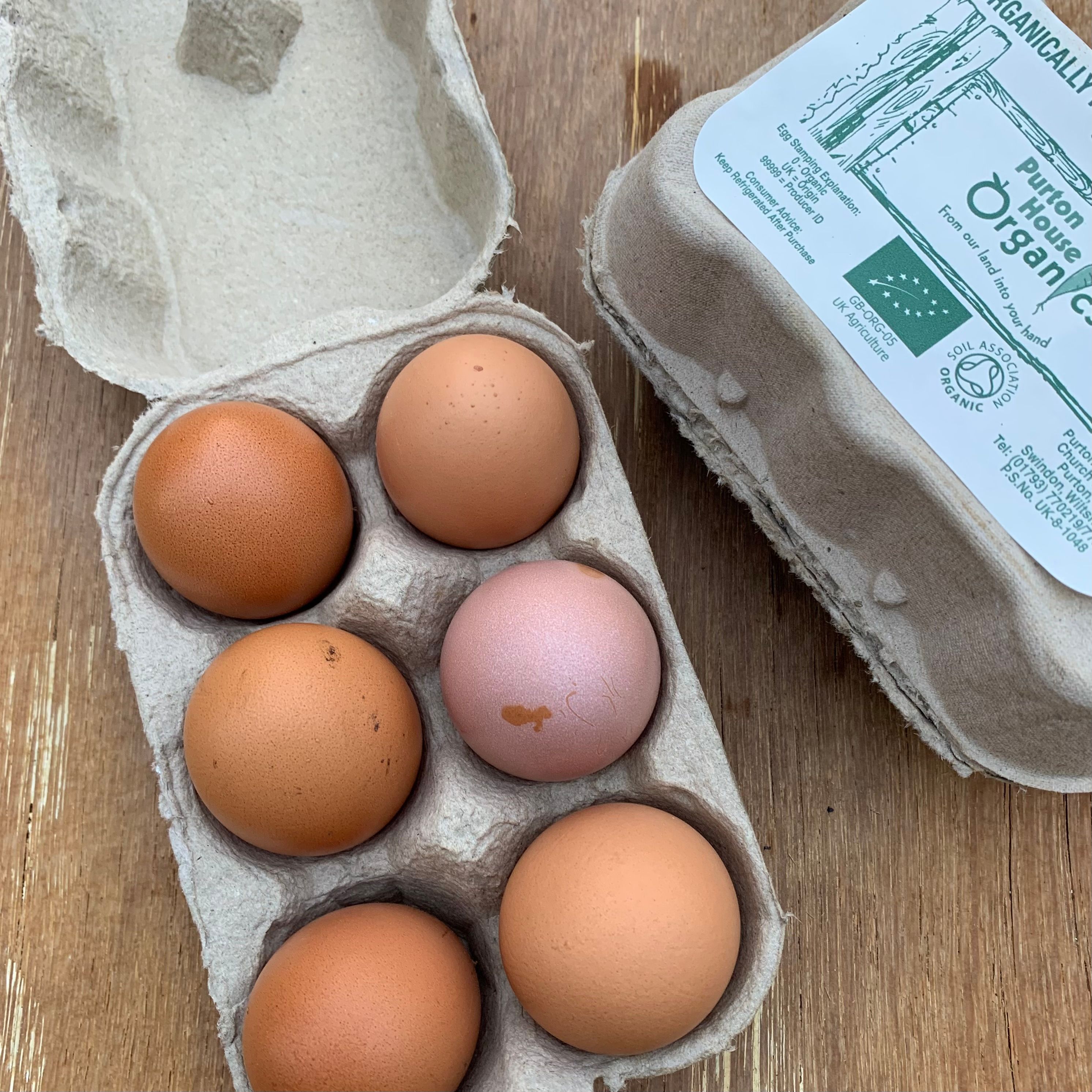 Organic eggs