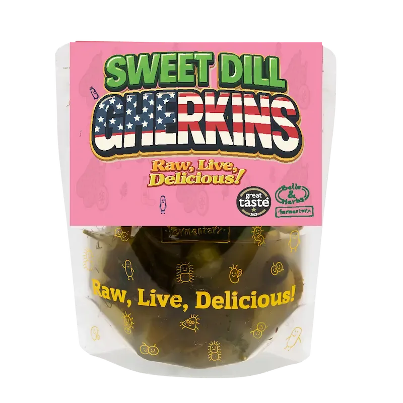 Image of Belle & Herbs Sweet Dill Gherkins: 400g