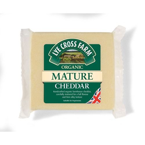 Organic Mature Cheddar: Lye Cross Farm (245g)