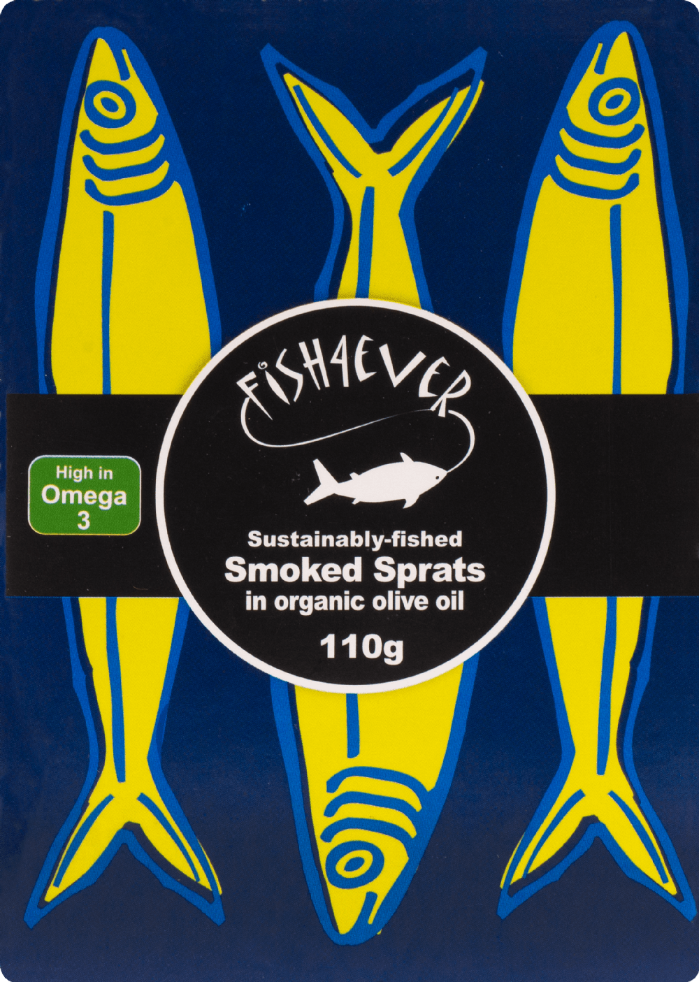 Smoked Sprats in Organic Olive Oil 110g