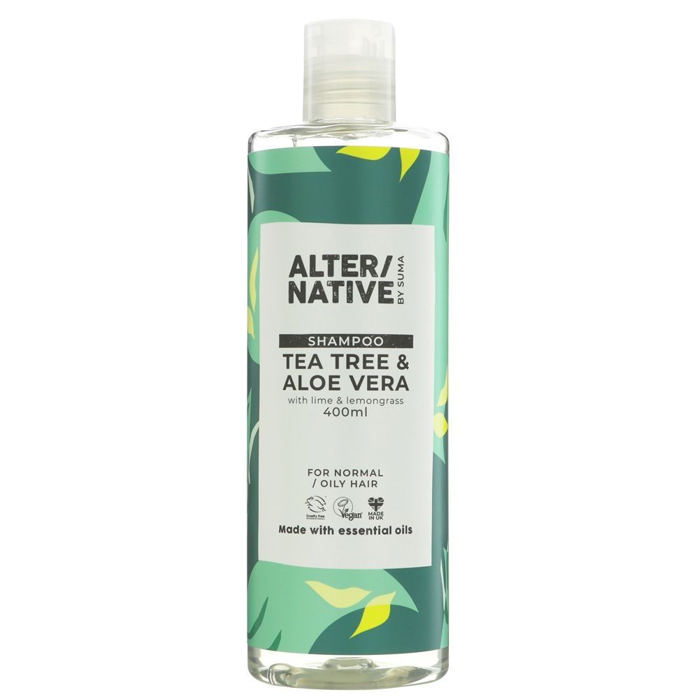 Image of SUMA Tea Tree & Aloe Vera Shampoo: 400ml