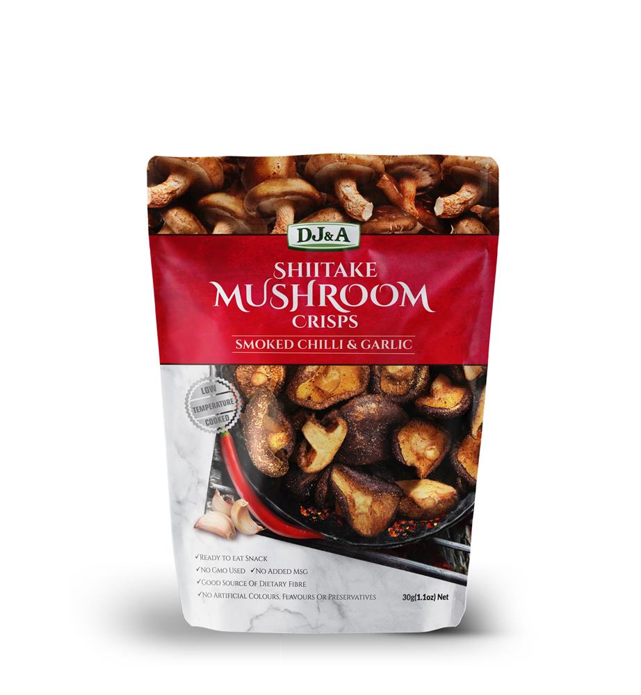 Chilli & Garlic Mushroom Crisps (DJ&A) 30g